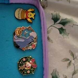 Disney Kids Character Pin Set - Blue and Purple